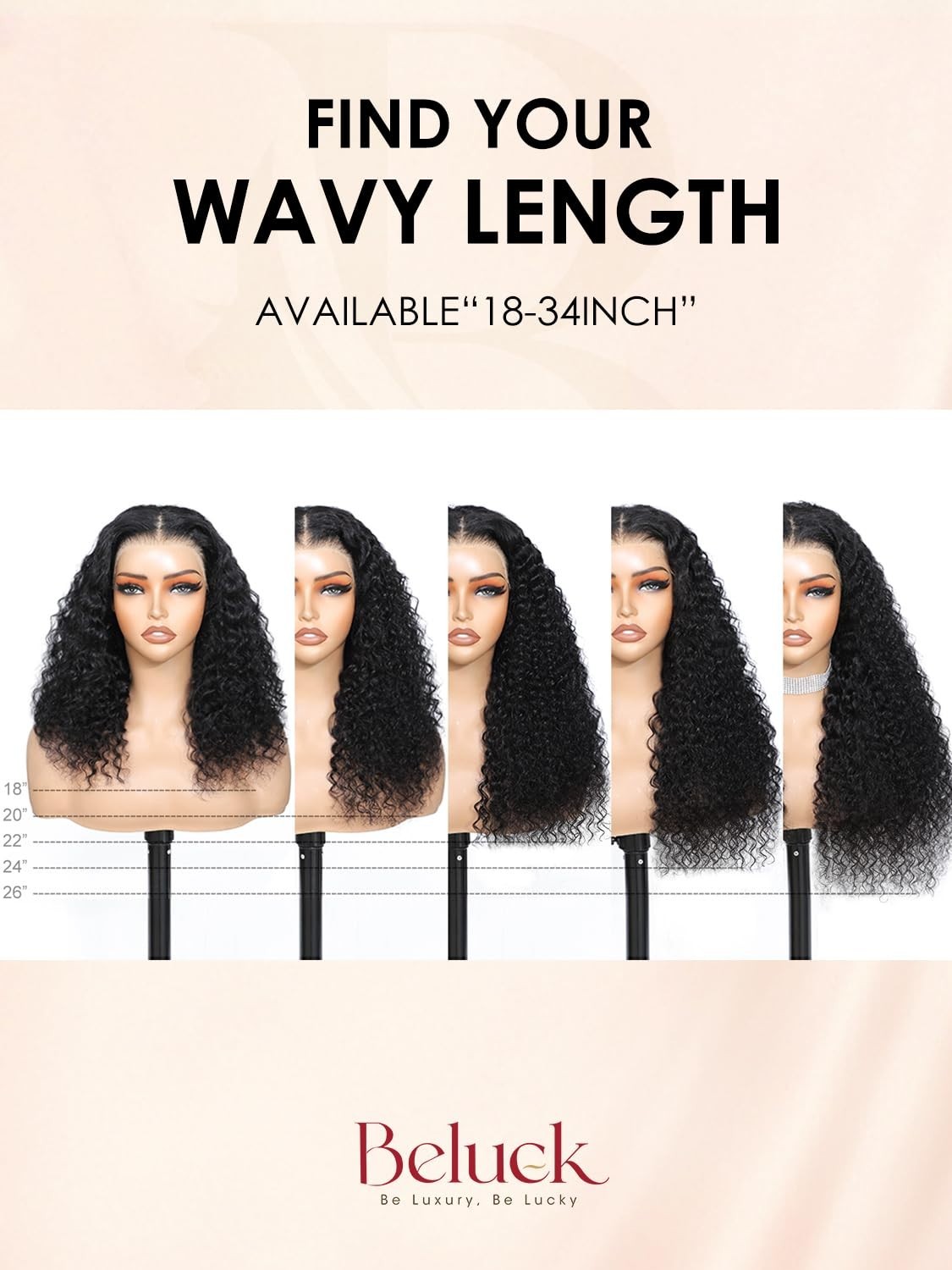 18″ HD Lace Front Wig – 9X6 Max Part, Glueless, Pre-Plucked, 210% Density Curly