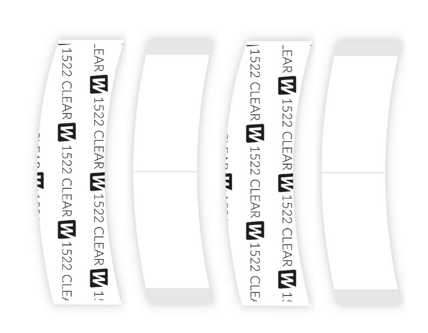 WALKER 3M 1522 ADHESIVE HAIRPIECE TAPE 108 PC C CONTOUR,TOUPEE, POLY WIG SYSTEM.