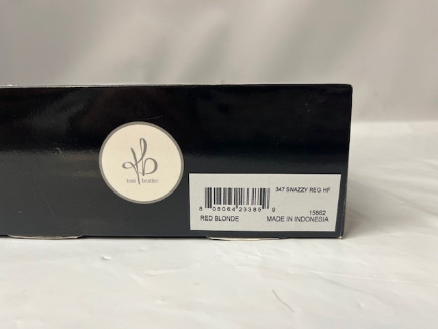 Toni Brattin Regular Snazzy Pixie Cut Wig #347 in Red Blonde- NEW IN BOX