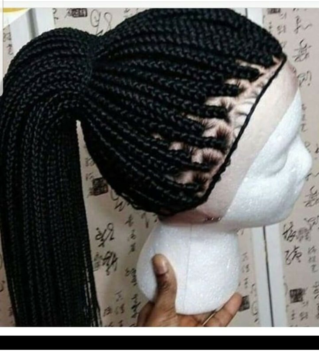 Braided wig: Handmade Braids Cornrows wig,PRE-ORDER ONLY.2-3WEEKS. Location USA