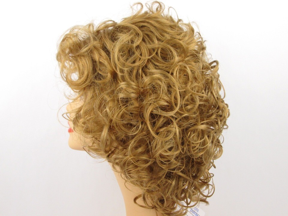 50S 60S WOMENS SHORT BIG BOUNCY CURLS CURLY HAIR WIG BANGS SABRINA GOLDEN GIRLS