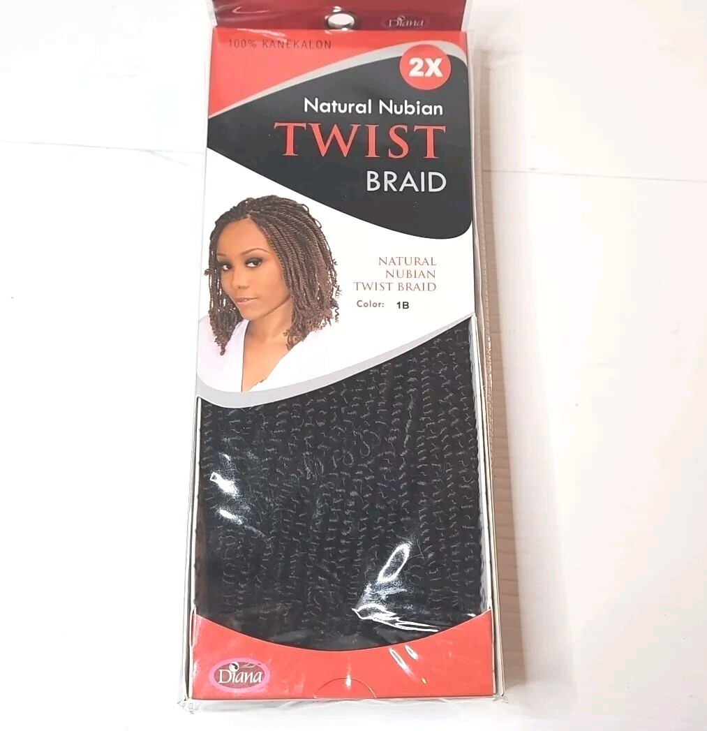 Original Natural Nubian Twist Braid 100% Kanekalon 2X BraidingHair Elastic Twist