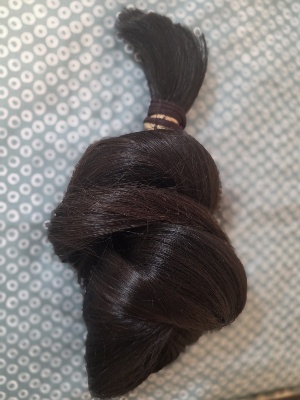 Human Hair Thick Silky Straight Dark Brown high Quality 47 inches 231.6 grams