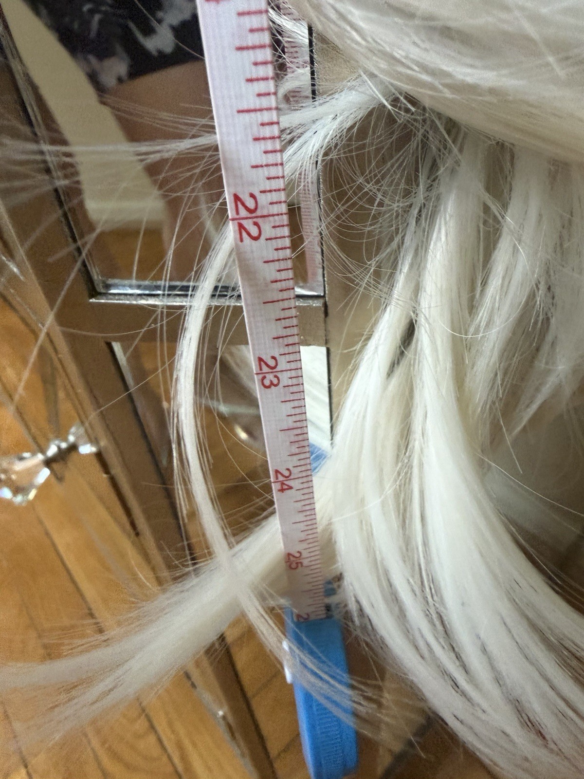 Focus Queen Beauty 26 in Platinum Blond Synthetic Wig Classic Cap Middle-Part