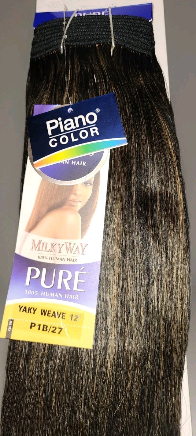 Milky Way Pure 100% Human Hair Yaky Weave 8”-18” Colors 1 1B 2 4 27 30 613 530
