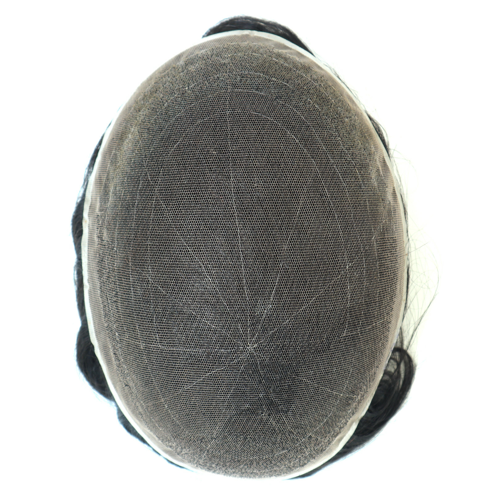 Toupee for Men Full French Lace Human Hair Replacement System Hairpieces #6