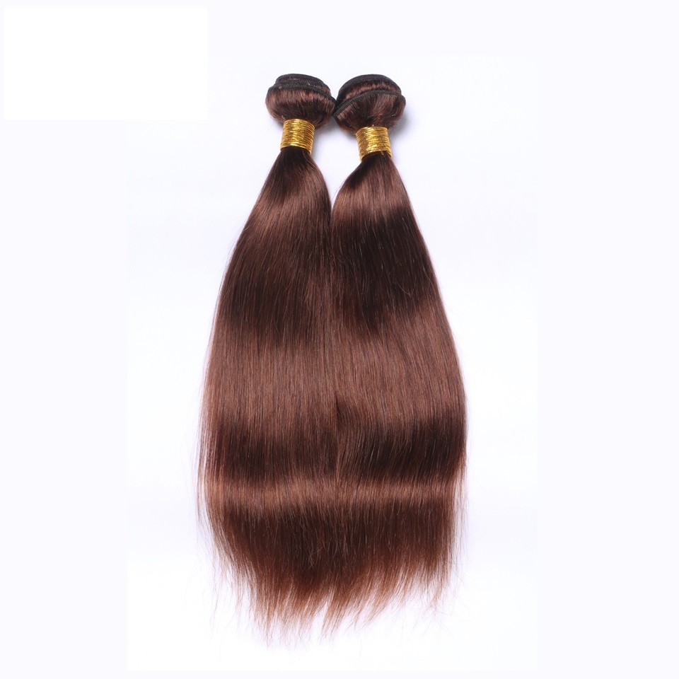 Silky Straight Virgin Brazilian Human Hair color #1 #2 #4 natural one bundle