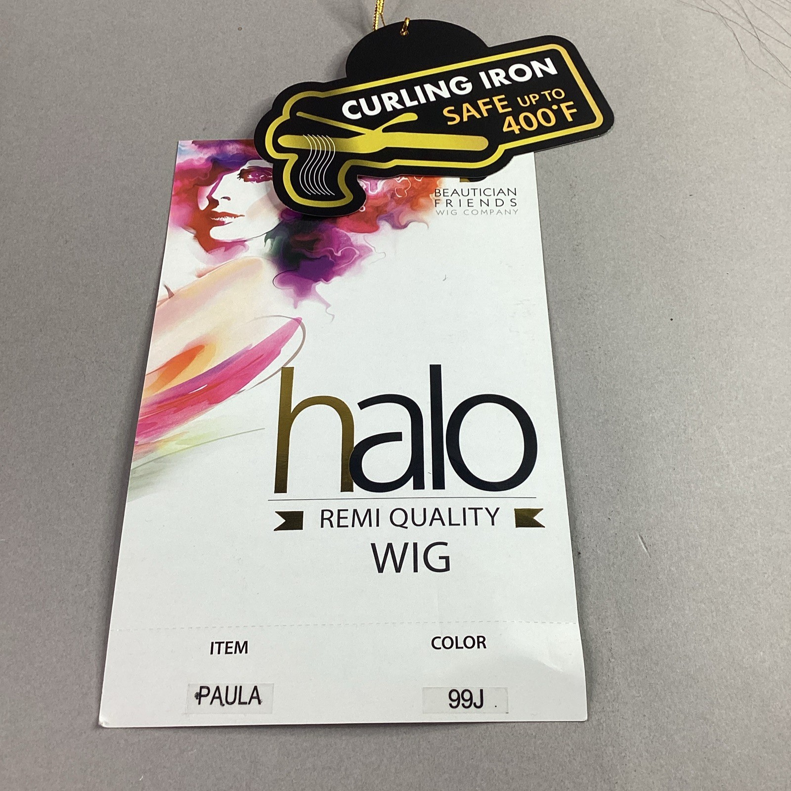 Halo Paula Straight #99J Dark Plum Human Hair Blend Full Wig