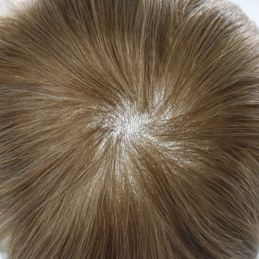 Ultra Thin Skin V-Loop Men Hair Replacement SystemMens Toupee Human Hair Piece