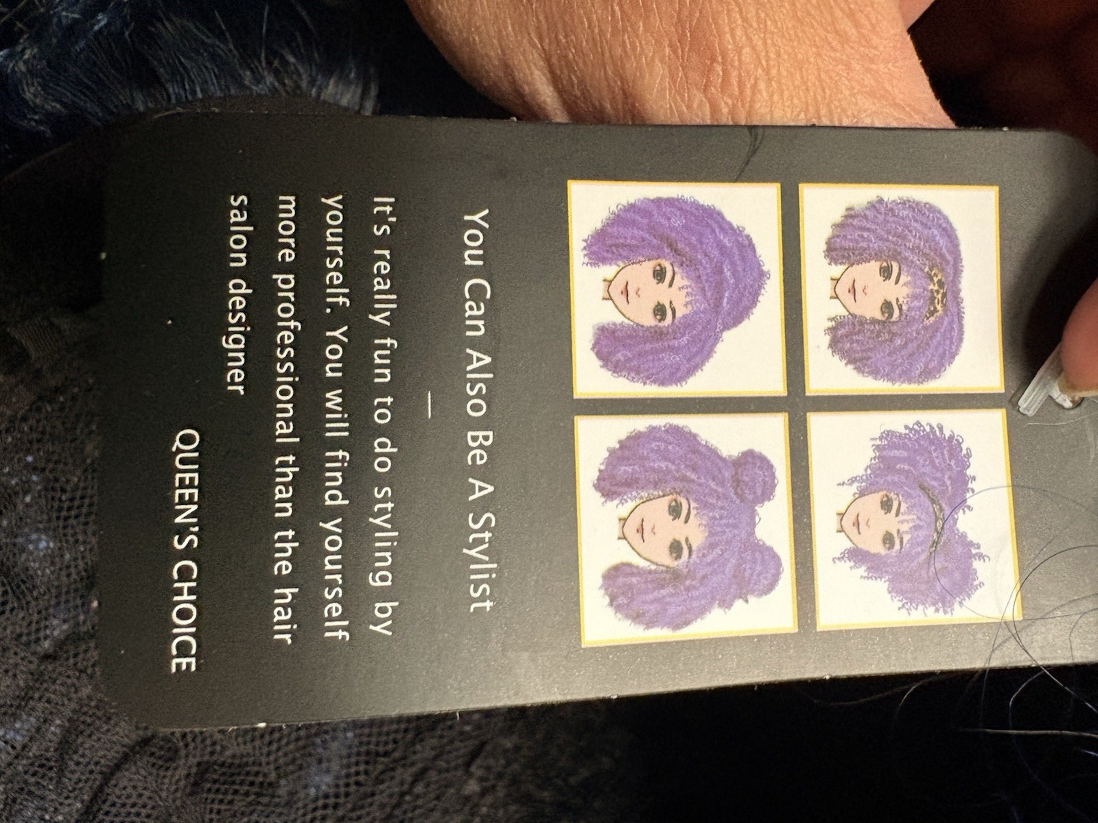 Lot Of 3 Wigs Queen’s Choice Curly And Straight, Blue, Purple, Blonde New