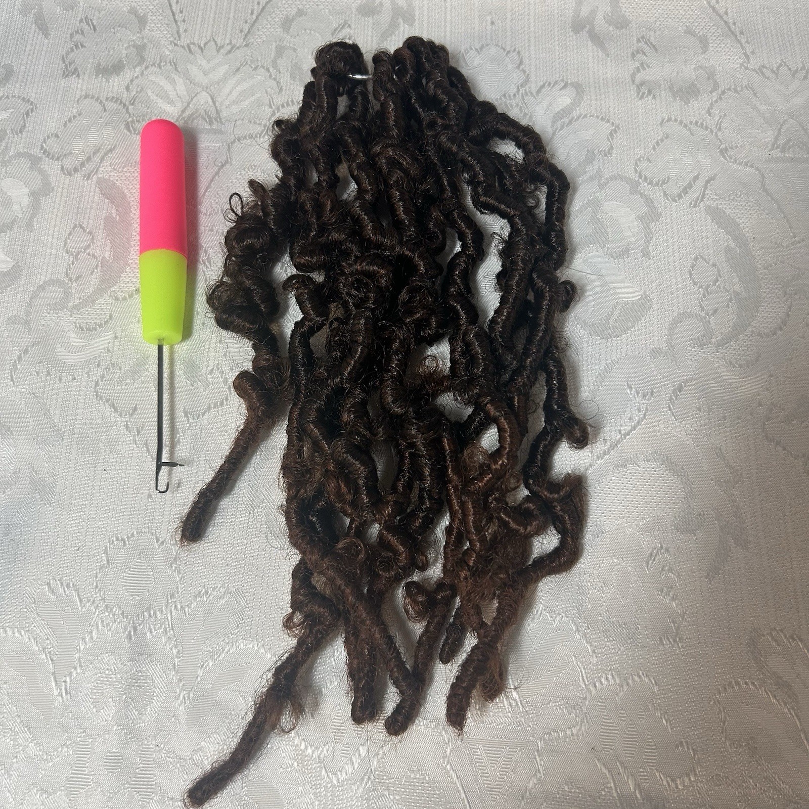 Hair Extensions Curly Ethnic 11”Long,8 Packs 10 Strands Per Pack Crochet