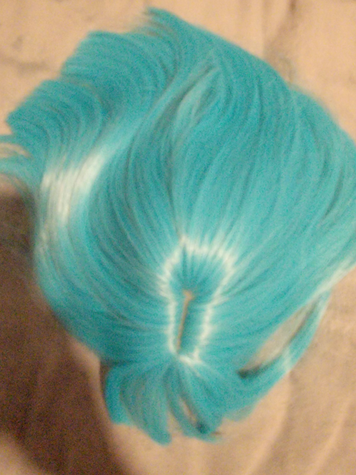 Kids Teal Blue Bob Wig Girls Short Turquoise Wig with Bangs 11in Synthetic