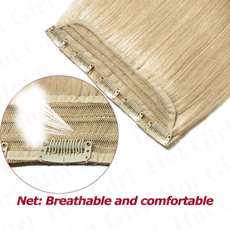 100g Real Remy Clip In Human Hair Extensions One Piece 3/4Full Head 20 Inch MX20