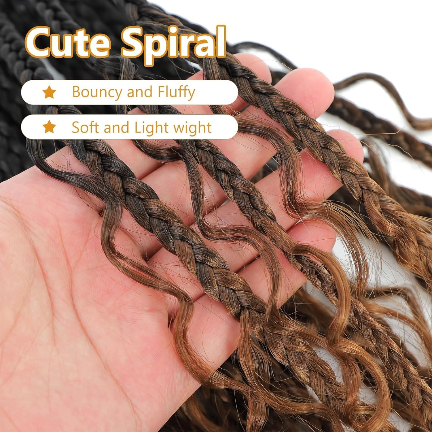 Elegant and Easy-to-Wear 8 Packs 14 Inch Bohemian Crochet Braids for Black Women