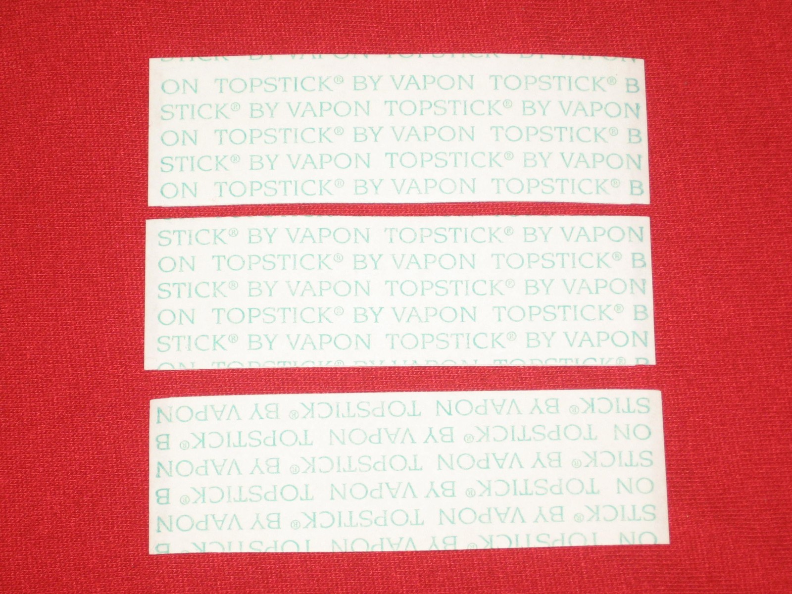 VAPON TOPSTICK 1″X 3″The Original Mens Grooming Tape,Clear,Double-sided 100 Pcs