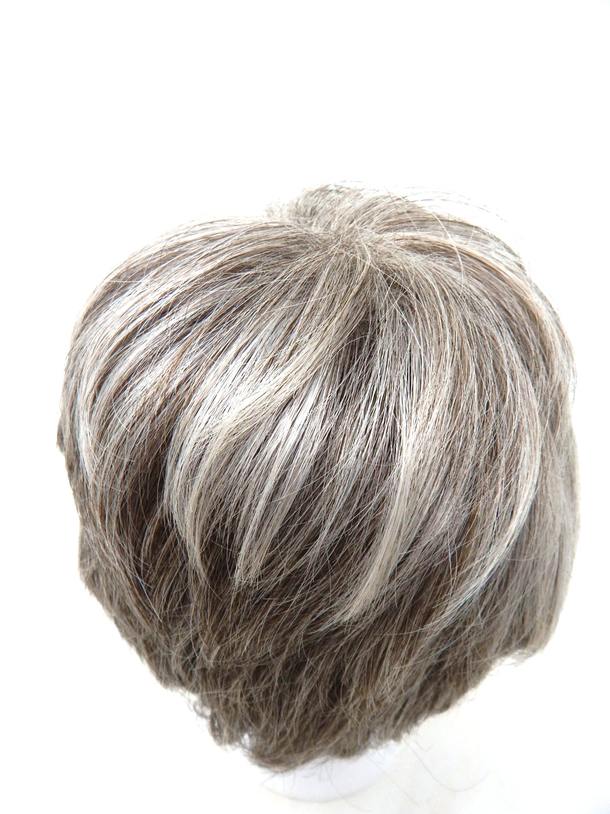 Tony of Beverly Wig Modacrylic Fiber Japan Multi-Grey color (Medium) Short Hair