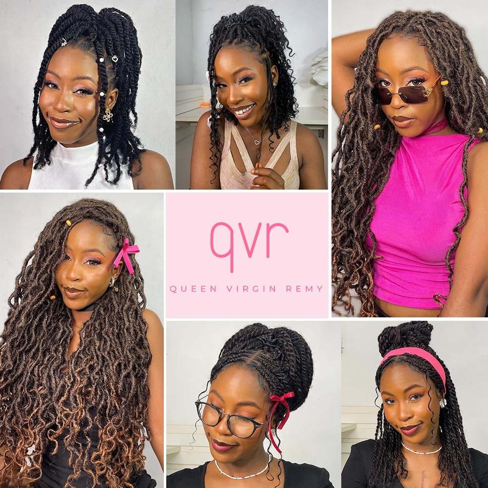Queen Virgin Remy Qvr Pro Afro Kinkys Curly Human Hair Bulk Dreadlock