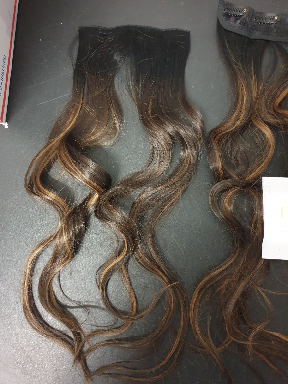Fliace Clip-In Hair Extensions Natural & Soft Hair Dark Brown Long Wavy 6-Pieces