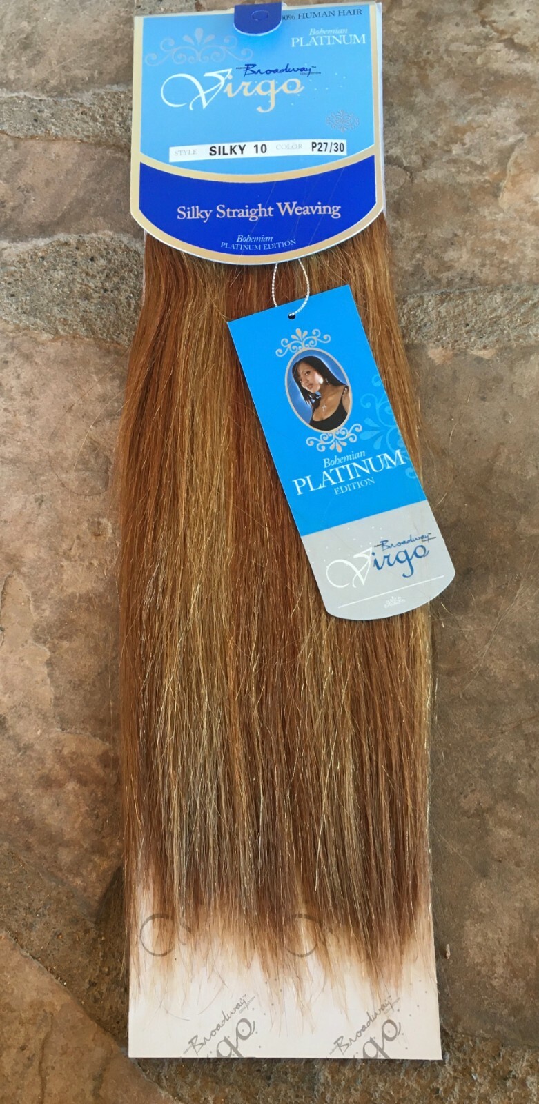 VIRGO BROADWAY BOHEMIAN PLATINUM or REMY human straight weaving extension hair