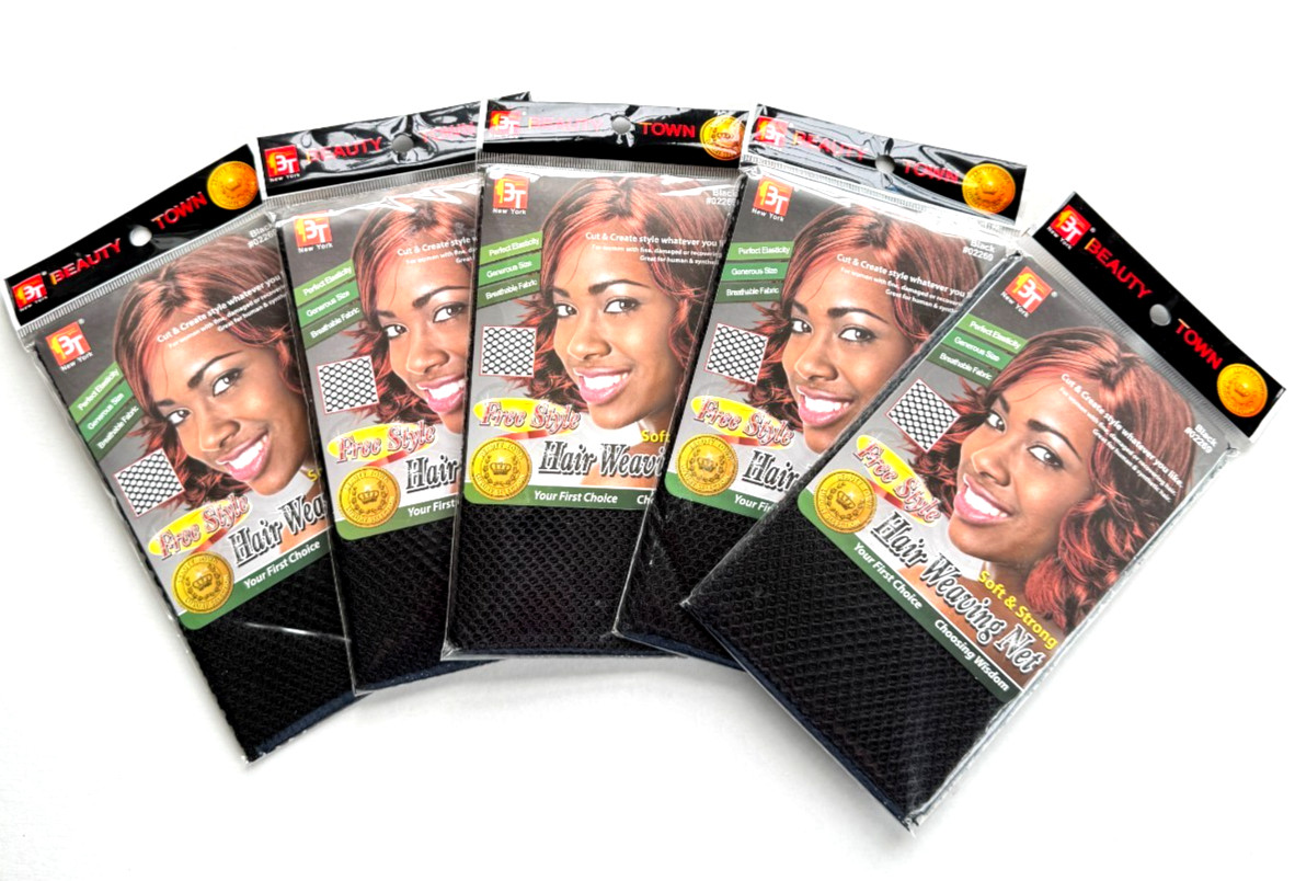 5 PK- Weaving Hair Net for Sew-In Weave Braiding Hair Extensions Wig Making Mesh