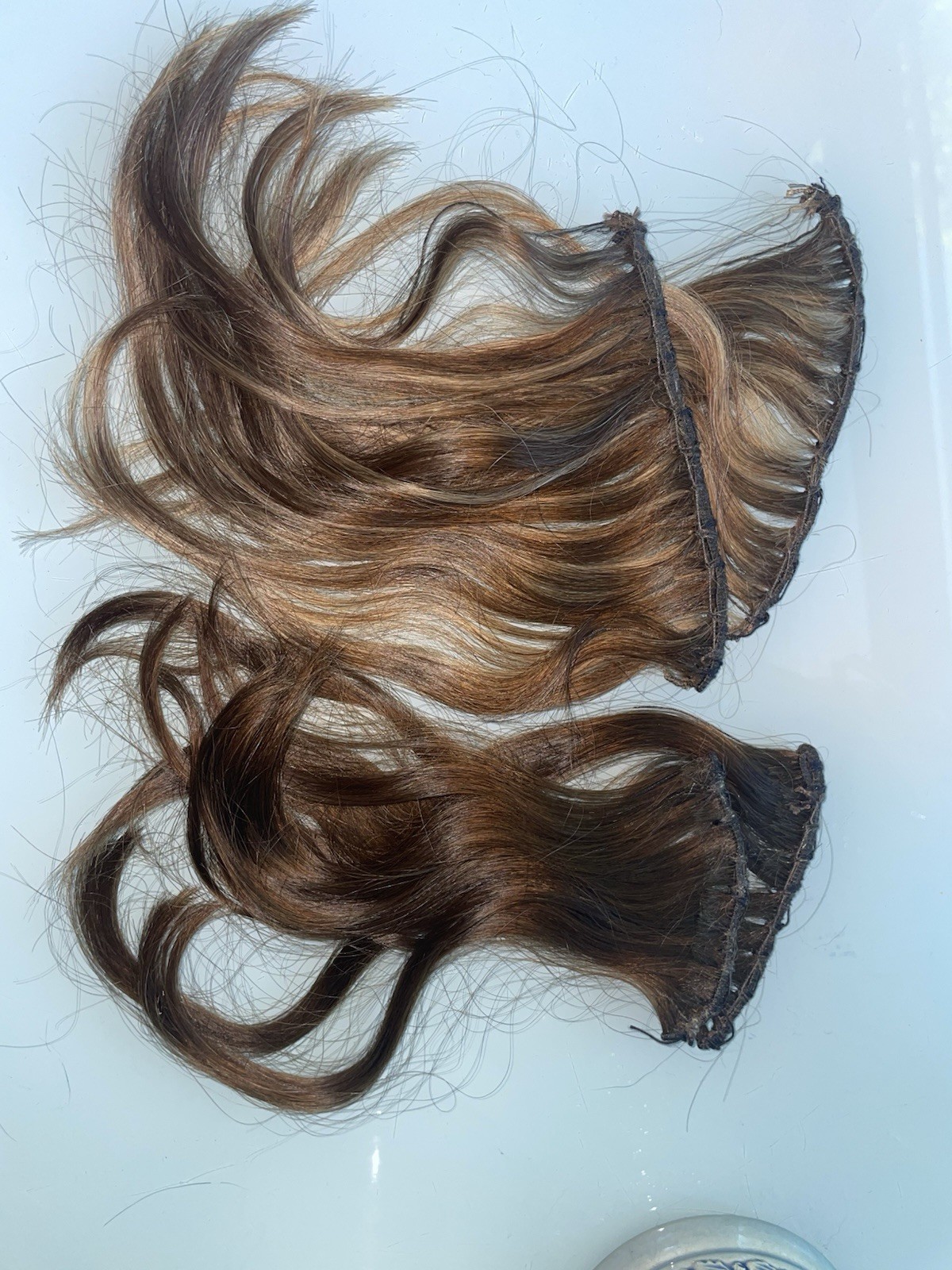 Human Hair Extensions Sew In 8 Wefts 15” (4) And 10” (4)