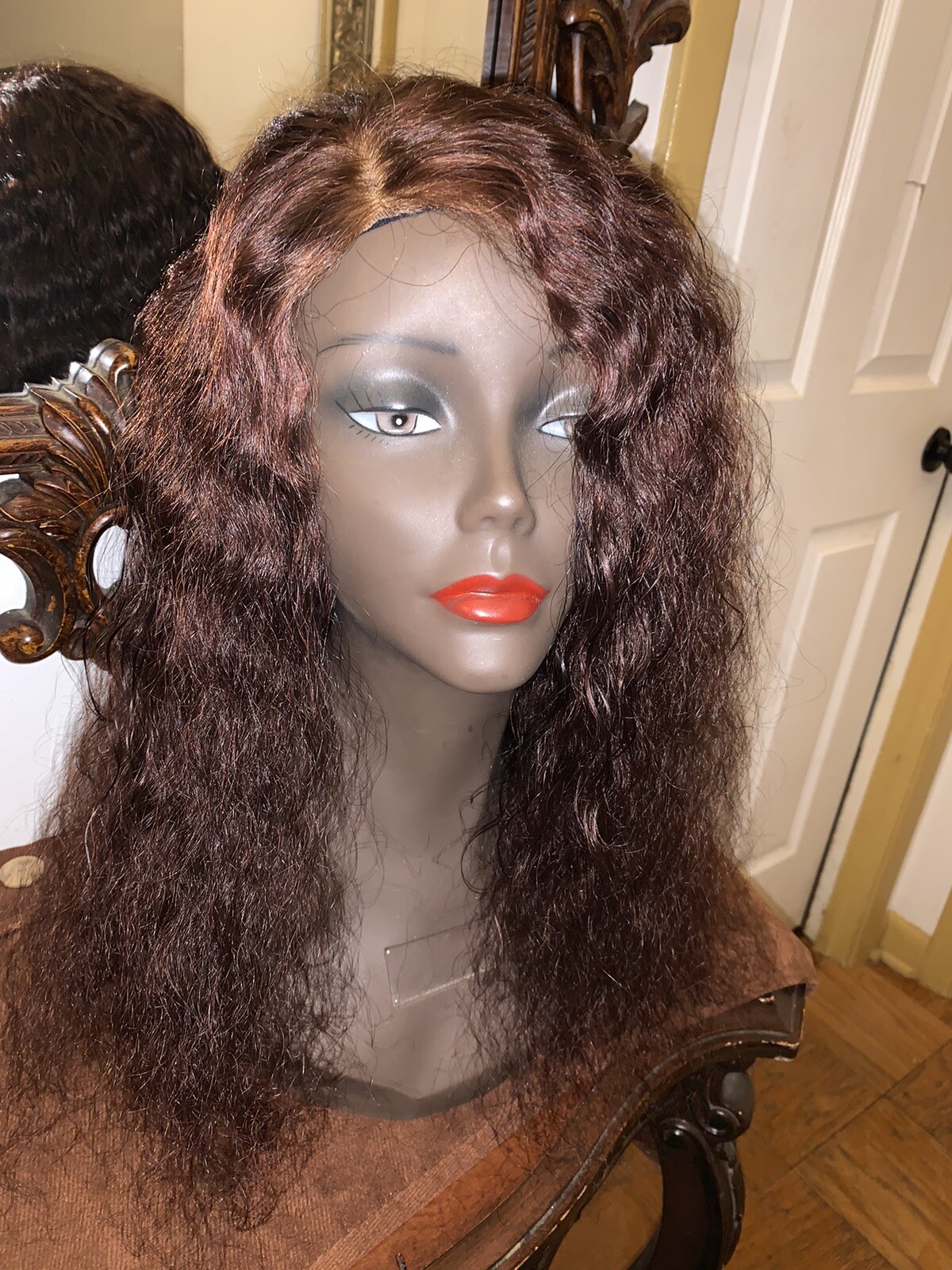 Brown Lace Front Wig for Women Human Hair Wig Chocolate Brown Bleached knots