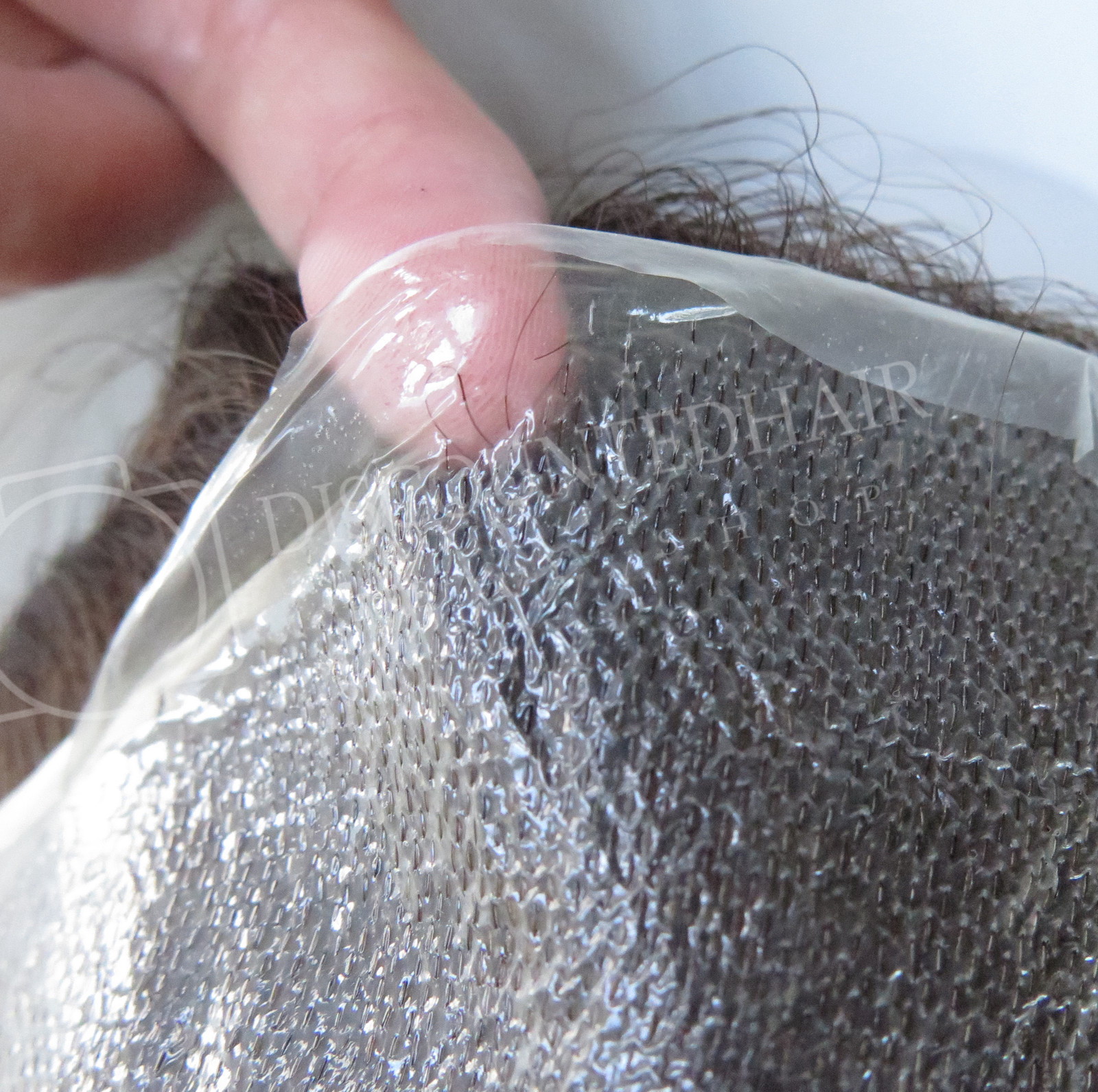 Super Natural Toupee Hair Replacement System 0.03mm Thin Skin Human Hairpiece NG
