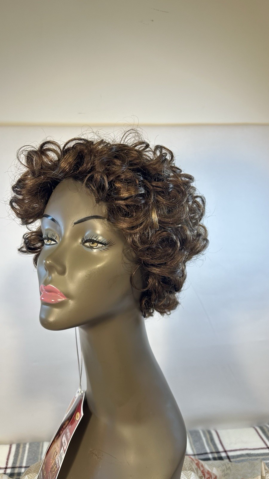 Vanessa HH Shela SP430 Short Curly Human Hair Wig Classic Cap Adjustable Strap