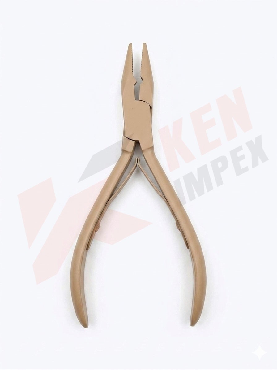 Hair Extension Tools Branded Kit Mate Beige Color Logo Laser Engraving PVC Case