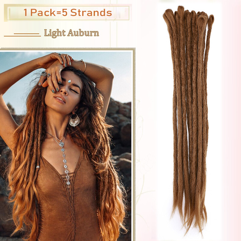 100% Real AS Human Hair Dreadlocks Extensions Crochet Braiding Hair Afro Faux US