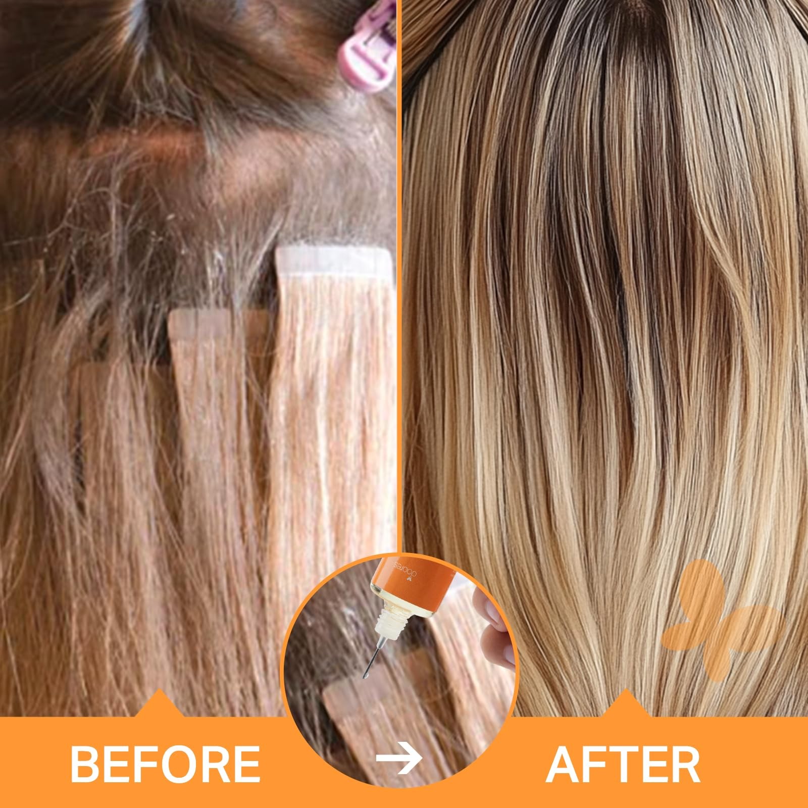 DOORES Tape in Extension Remover, Fast Acting Strong 30 ML, Clear/Transparent