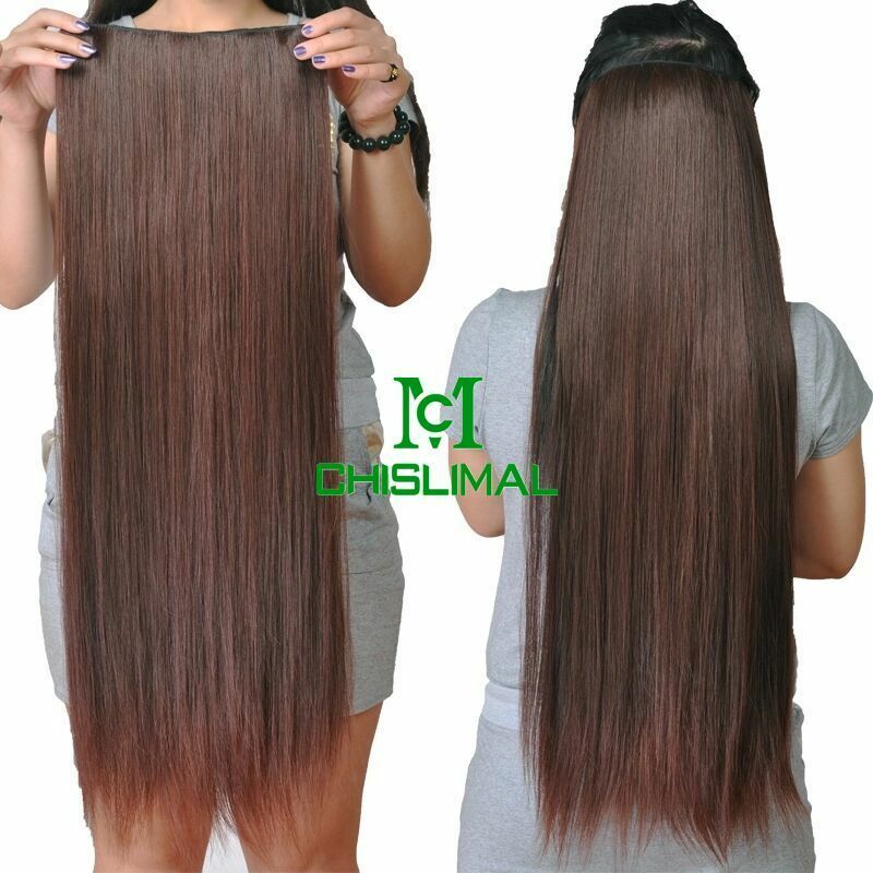 Long Hair 100g 120g 140g Full Head One Piece Clip In Remy Human Hair Extensions