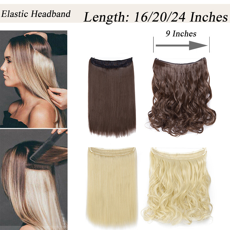 100% Natural One Piece Hair Extension 3/4 Full Head Hairpiece As Human Ombre mix