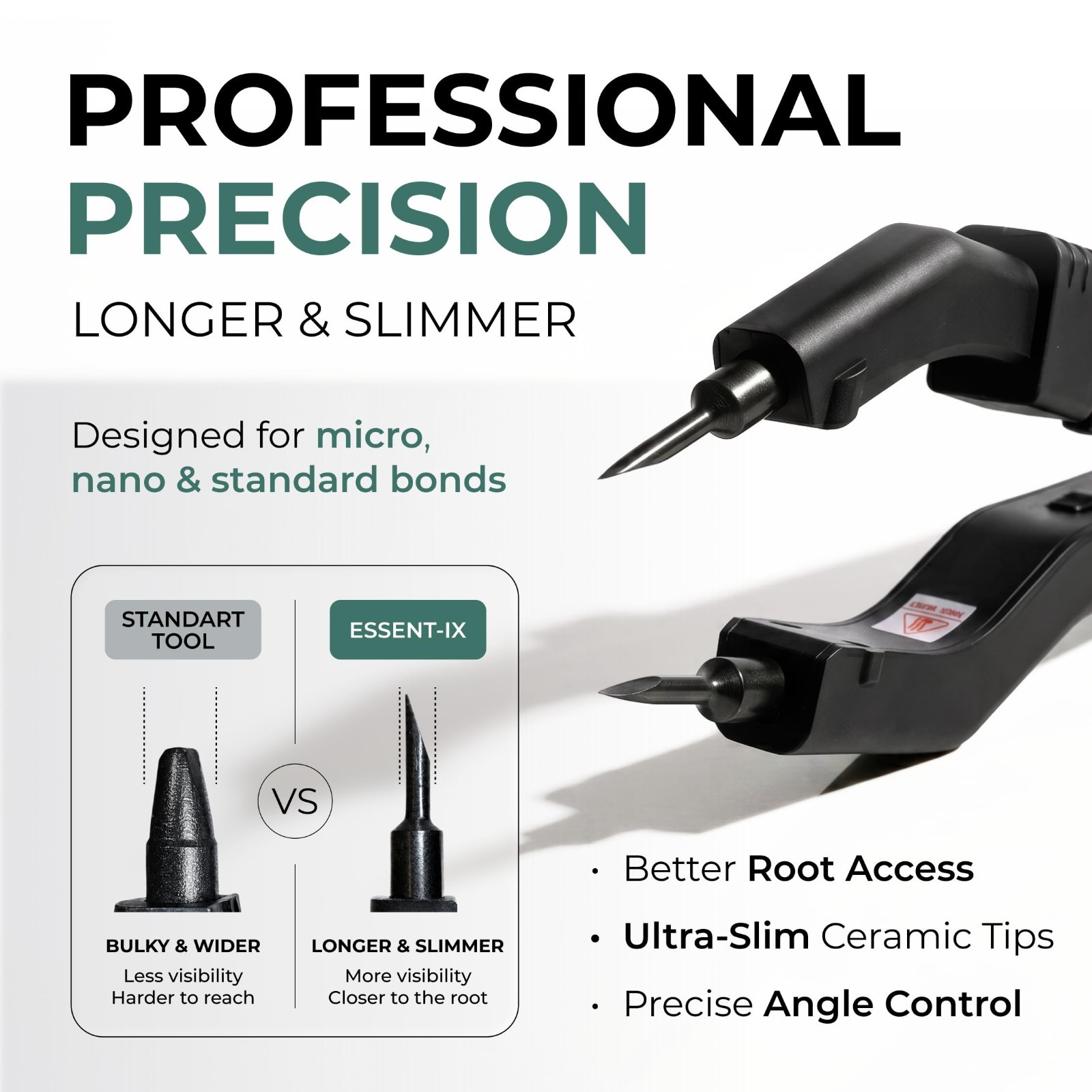 Keratin Fusion Tool for Hair Extensions – Adjustable Temp, Rapid Heat, Slim Plat