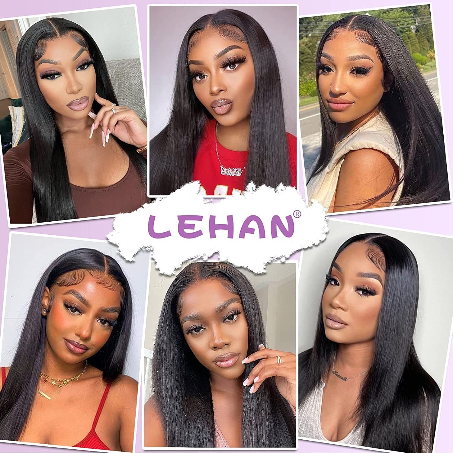 5*5 Lace Wear and Go Glueless Wig Straight unprocessed 100 Human Hair black