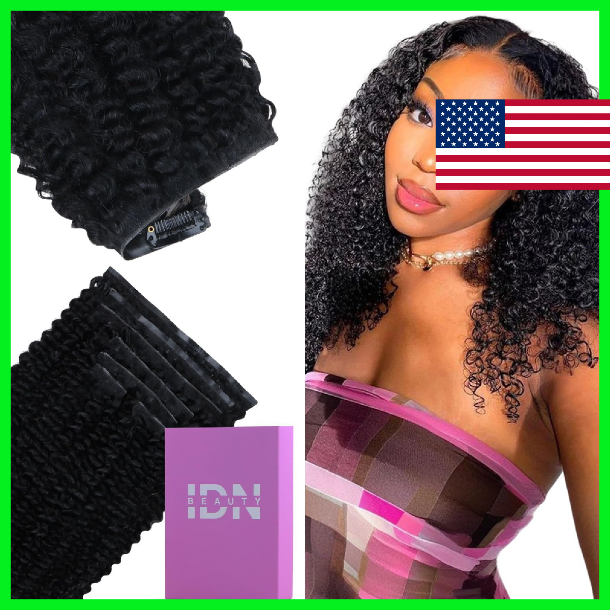 Idn Beauty 52 Invisi Edge Seamless Clip In Hair Extensions Human Hair Combo