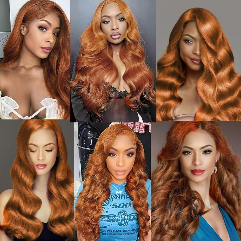 #30 Brown Long Wave Clip in Hair Extensions,18 Inch Soft Real Human Hair,Ligh…