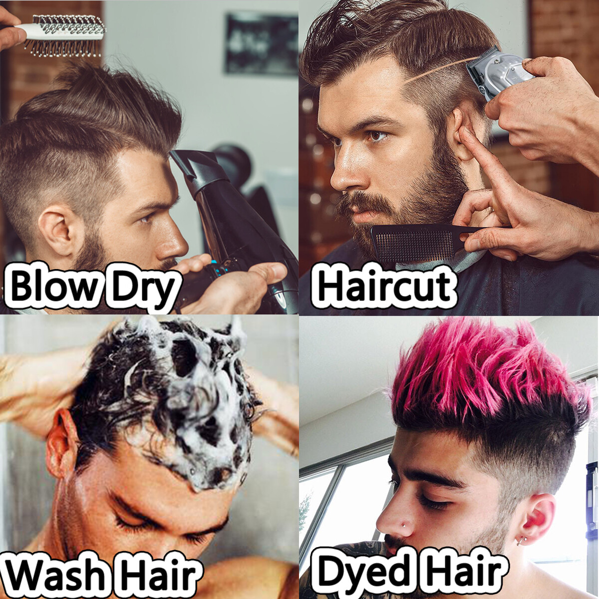 Front Toupet Mens Toupee Human Hair Replacement System PU Base Poly Hairpiece US