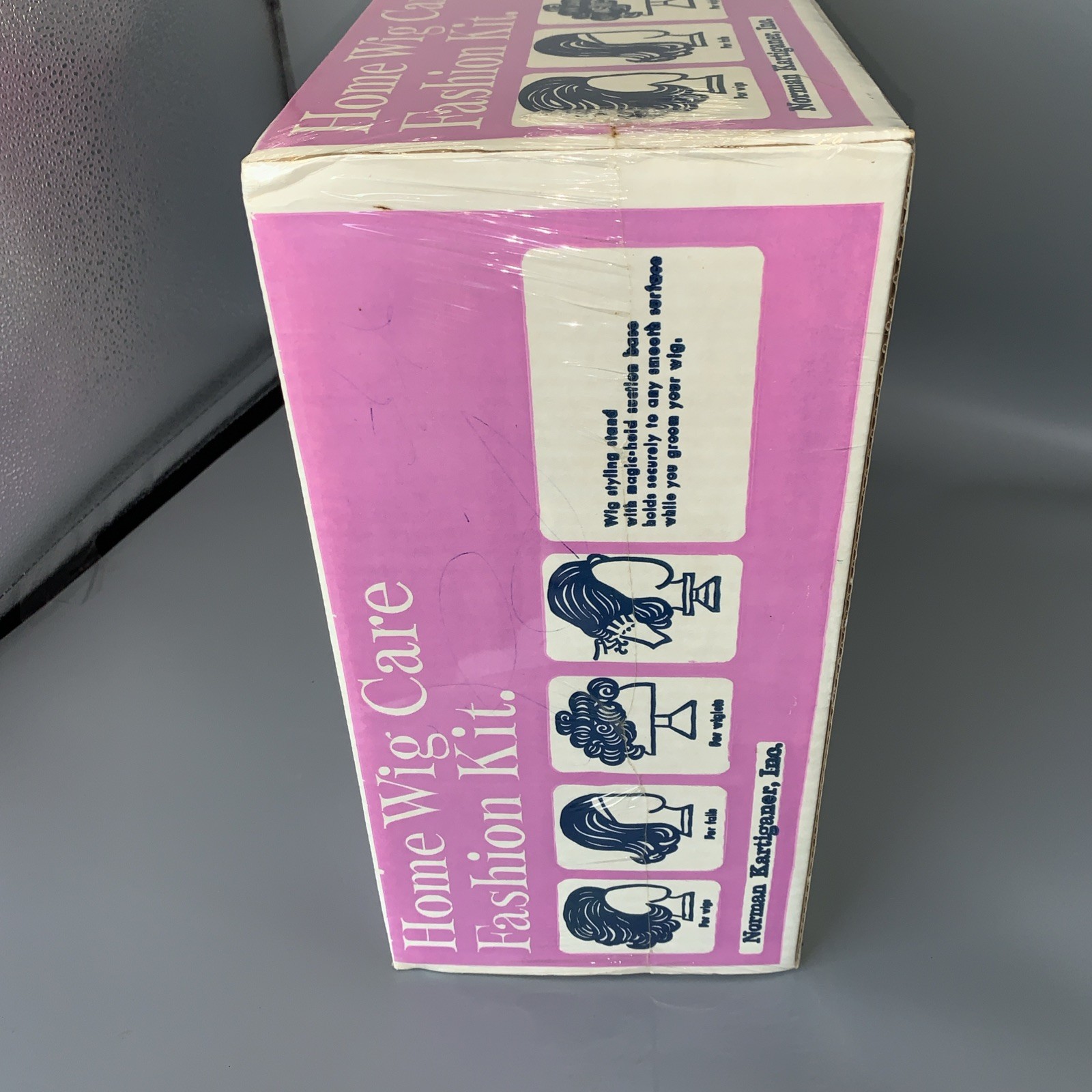Home Wig Care Fashion Kit. Wig With Box And Norman Kartiganer Stand (CT) New