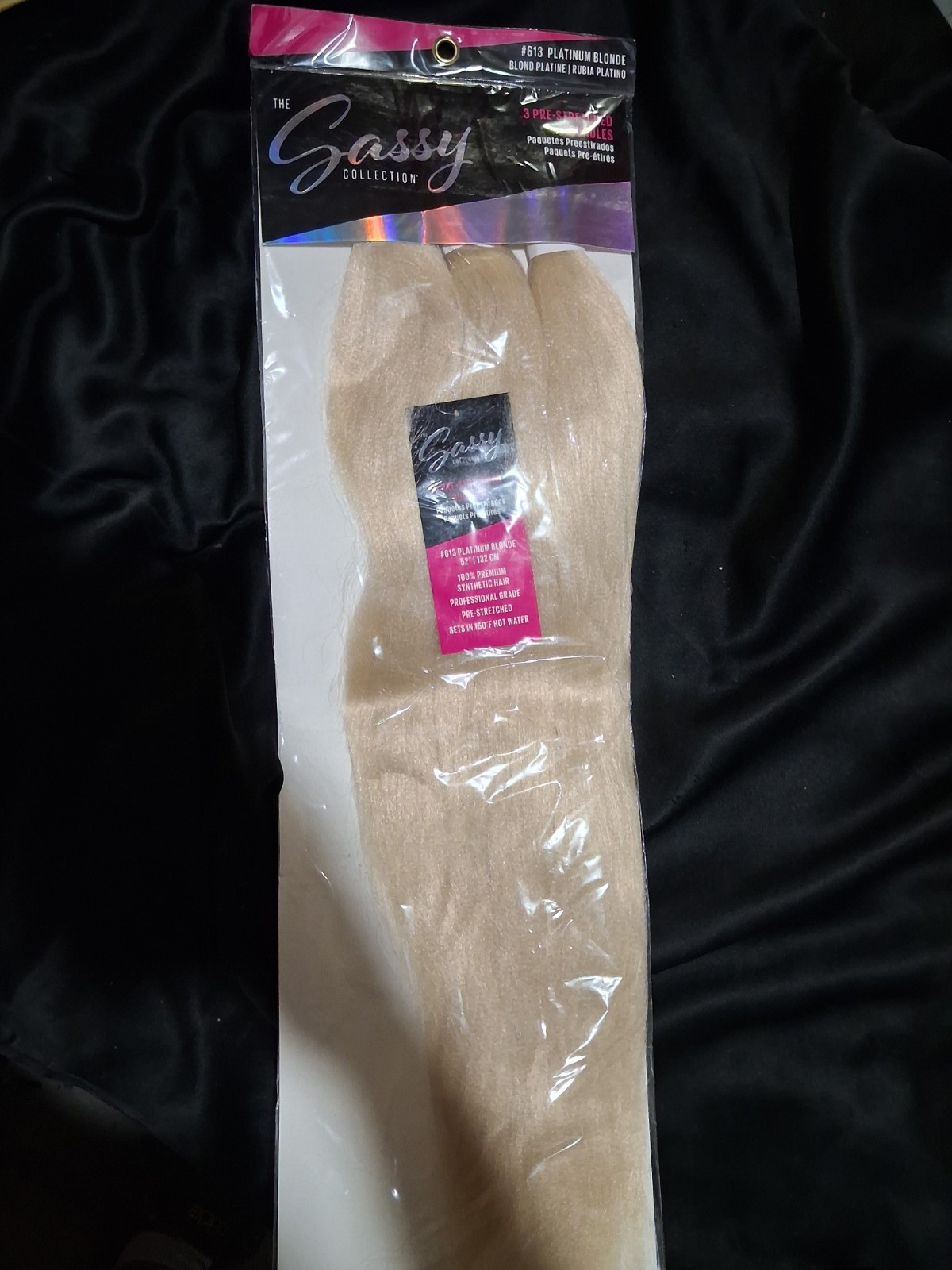 The Gassy Collection Pre-Stretched Weft Extensions #613 52in Platinum