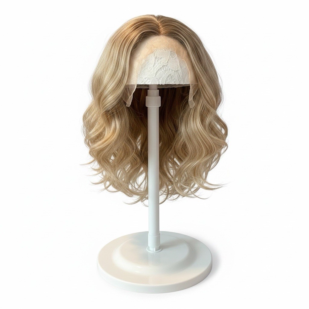 Adjustable Display Rack Plastic Hat Stand Rack Wig Holder Styling Stand