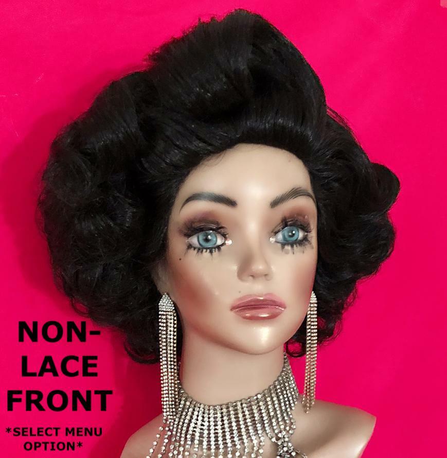 KIM KARDASHIAN Long Side PONYTAIL Wig! Lace Front Costume Drag Blonde ALL COLORS