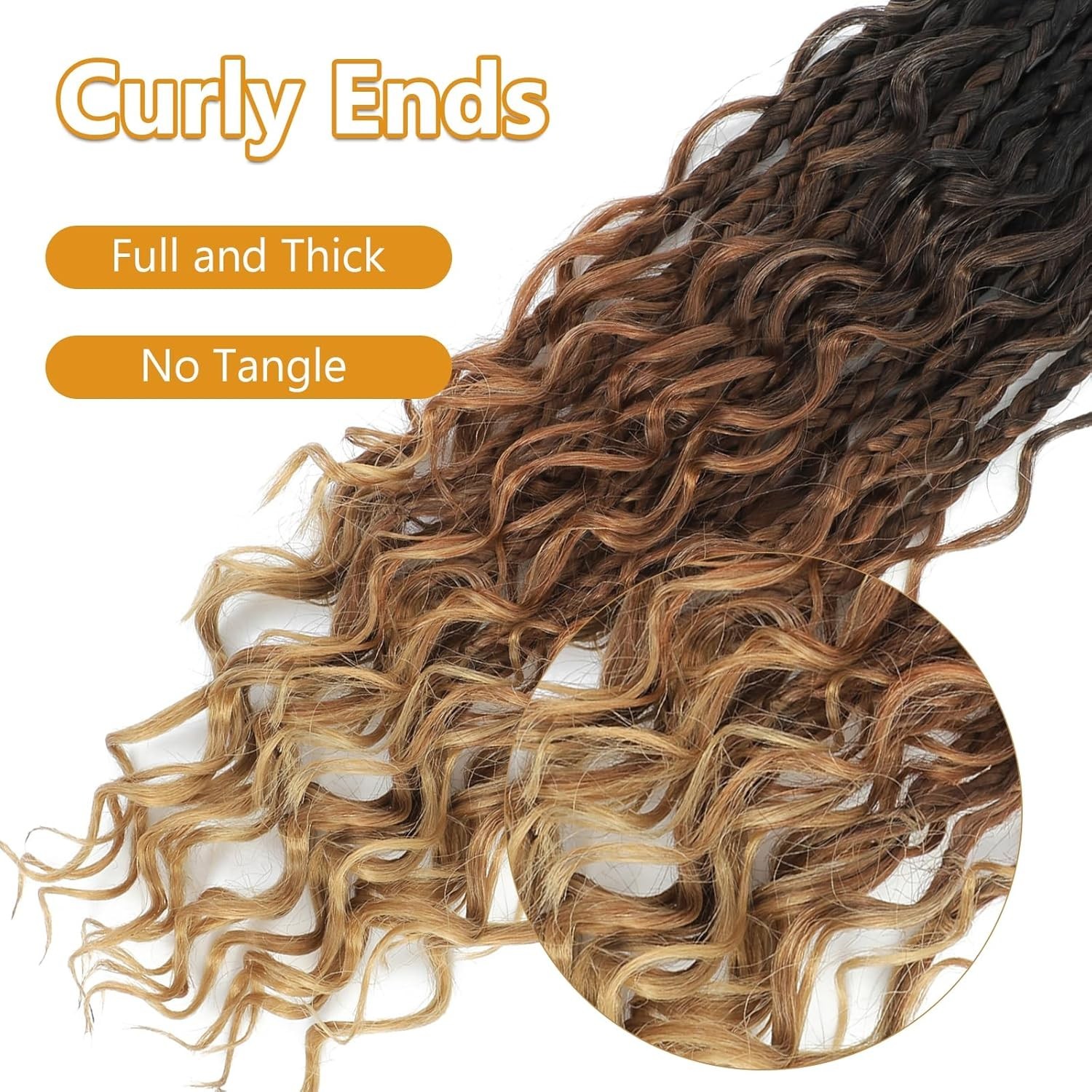 Elegant and Easy-to-Wear 8 Packs 14 Inch Bohemian Crochet Braids for Black Women