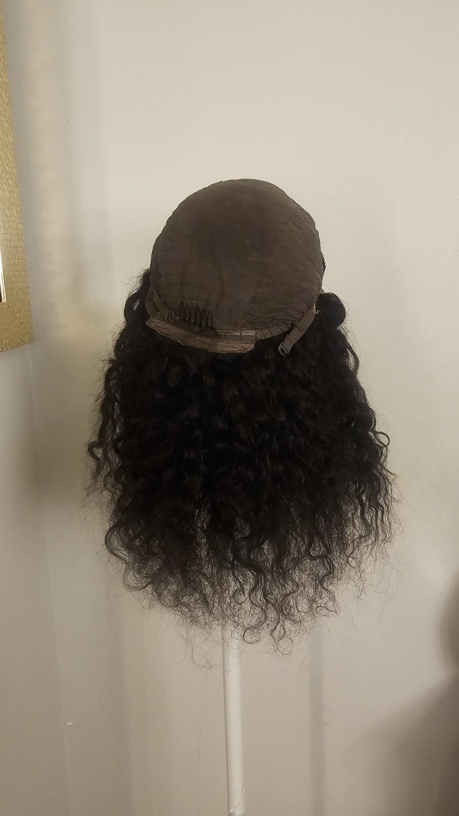 High-Quality Regular Top 18 To 20 ” Black Wavy 150% Virgin Human Hair Lace Wig