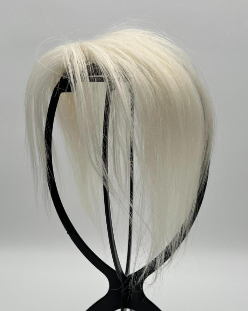 White Blonde 10in 100% Human Women Hair Topper