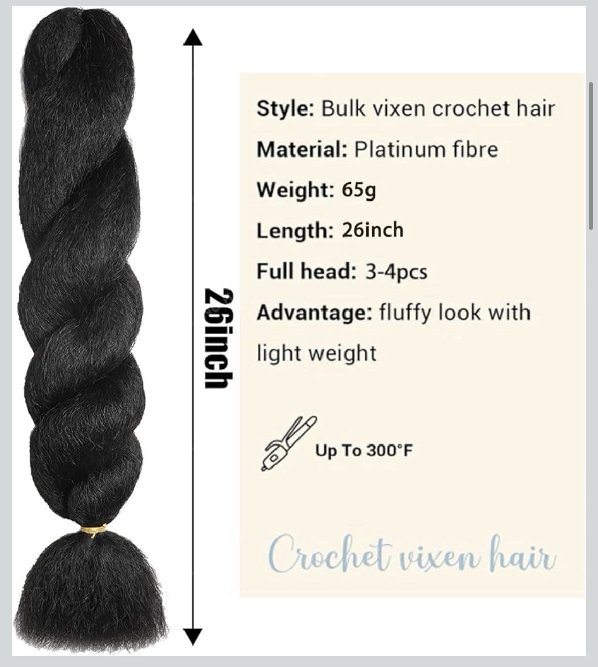 26 inch Kinky Straight Vixen Crochet Hair synthetic Bundles (3 Pack) Multi Color