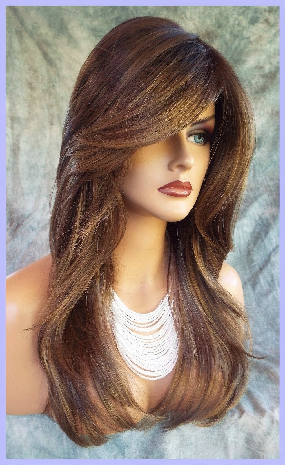 Angelica PM by Noriko Wigs (partial mono) MARBLE BROWN LR New Cute AUTHENTIC