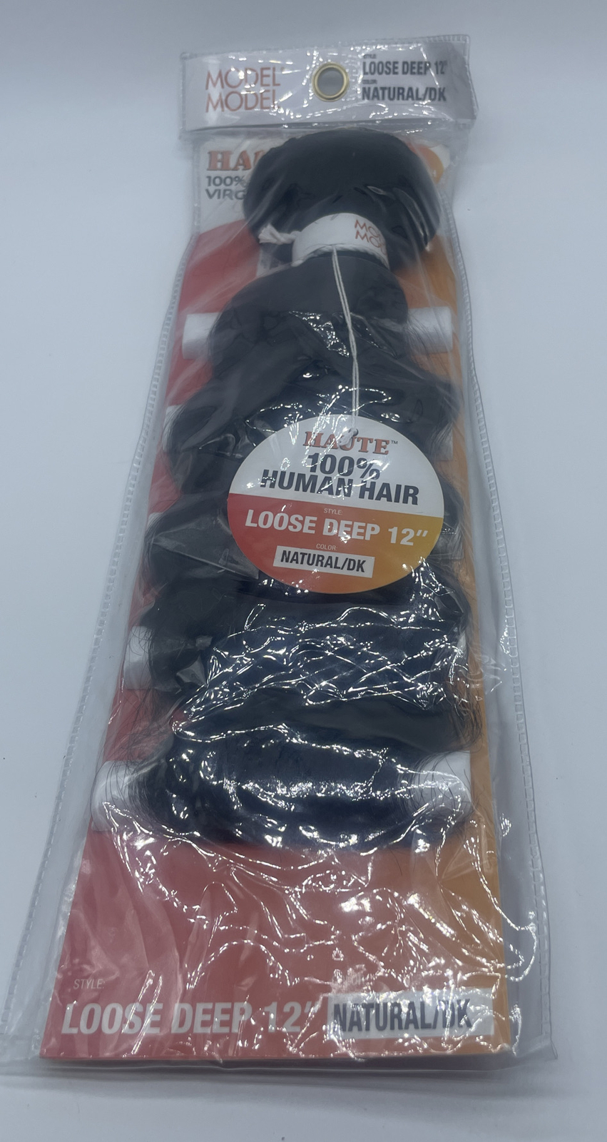 New Haute 100% Human Hair Loose Deep 12” Natural Dark Virgin Dye Bleach Perm