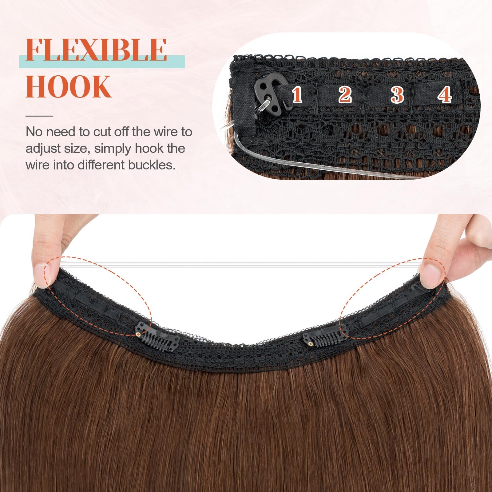Benehair Halo Blonde Hair Extensions For Women 100 Human Hair Invisible Wire