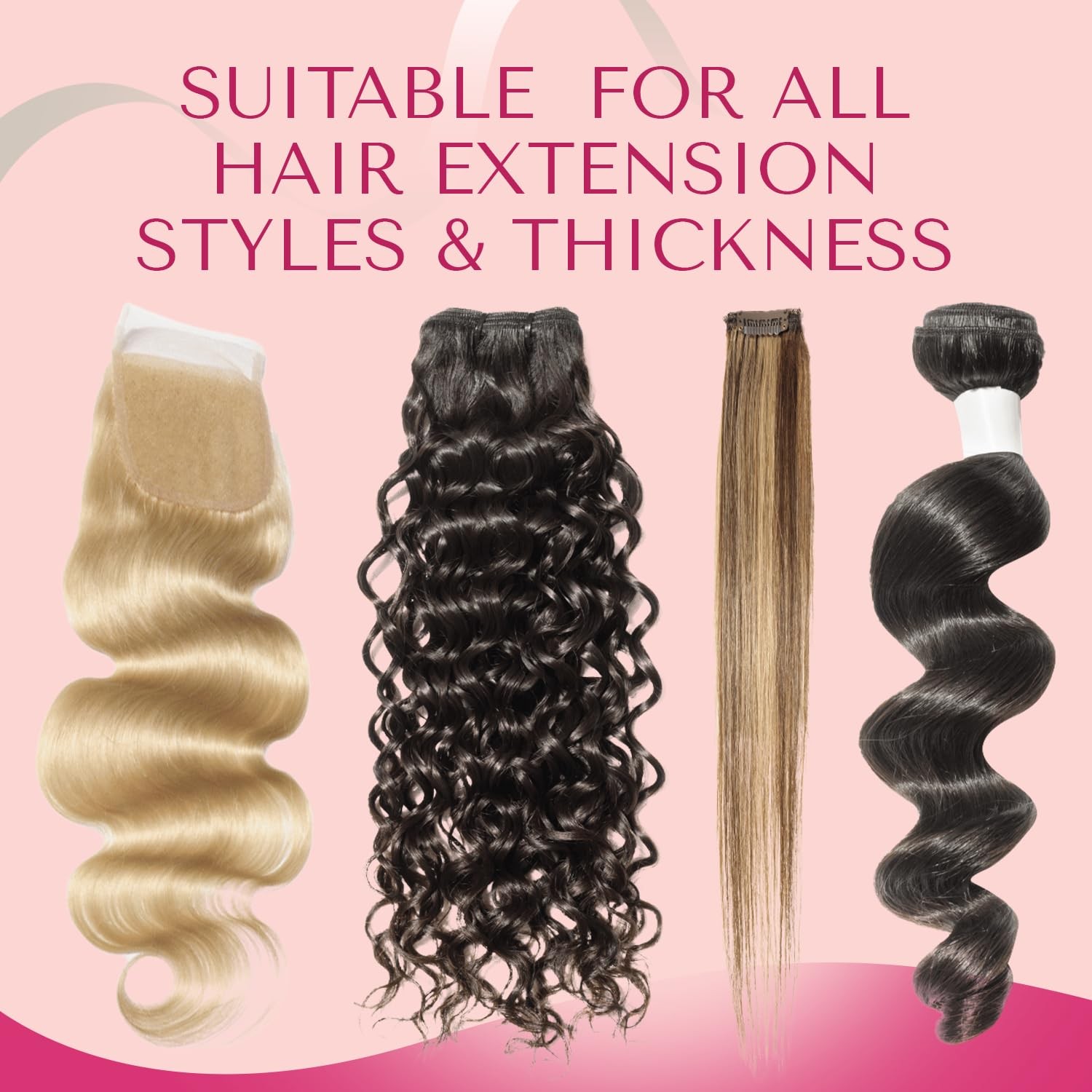Hair Extension Tape (144 Tabs) Hair Tape for Hair Extensions, Tape in Tape Re…
